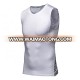 Fitness padded basketball compression t shirt sleeveless