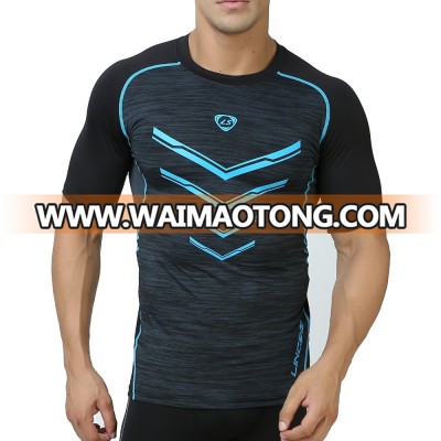 wholesale mens compression muscle fit t shirt for training