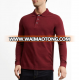 3 button long sleeve plain polo shirt blank for men multicolor solid dry fit polo shirts men customized logo polyester cotton